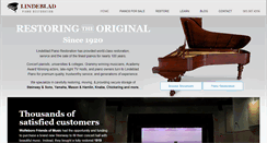 Desktop Screenshot of lindebladpiano.com