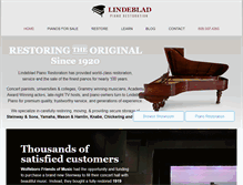 Tablet Screenshot of lindebladpiano.com